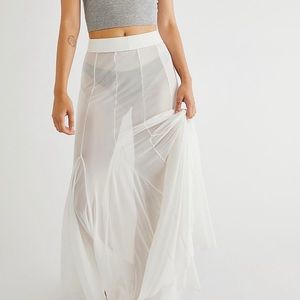 Free People Intimately sheer skirt sz S